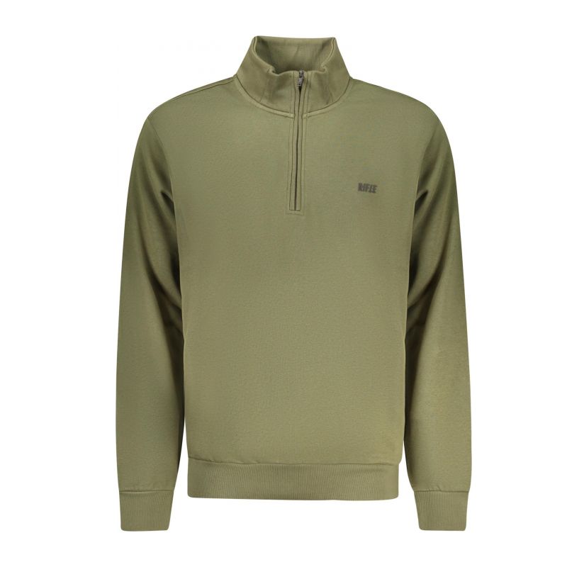 Мъжки суитшърт с цип vel, зелен