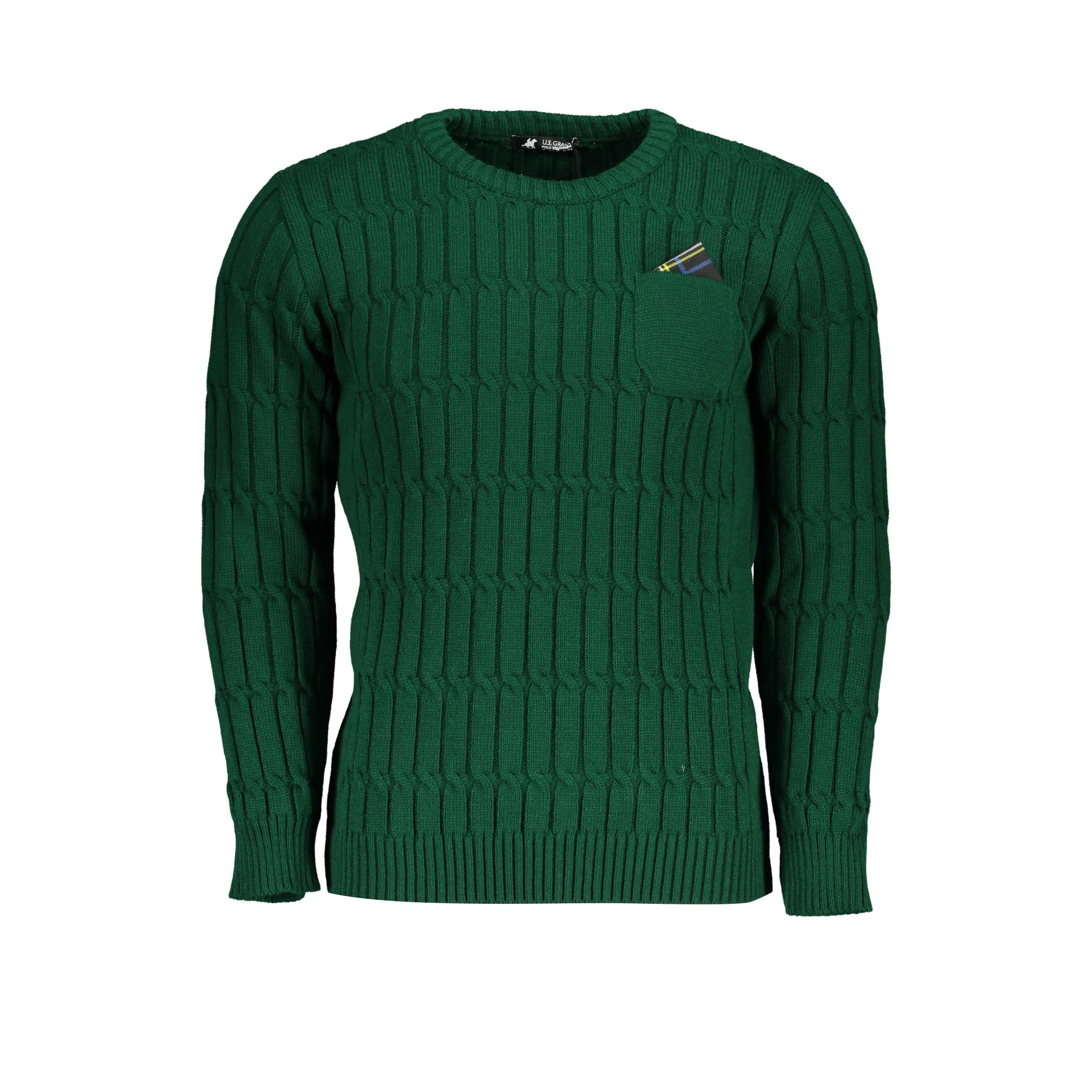 Снимка на Мъжки зелен пуловер us grand U.S. GRAND