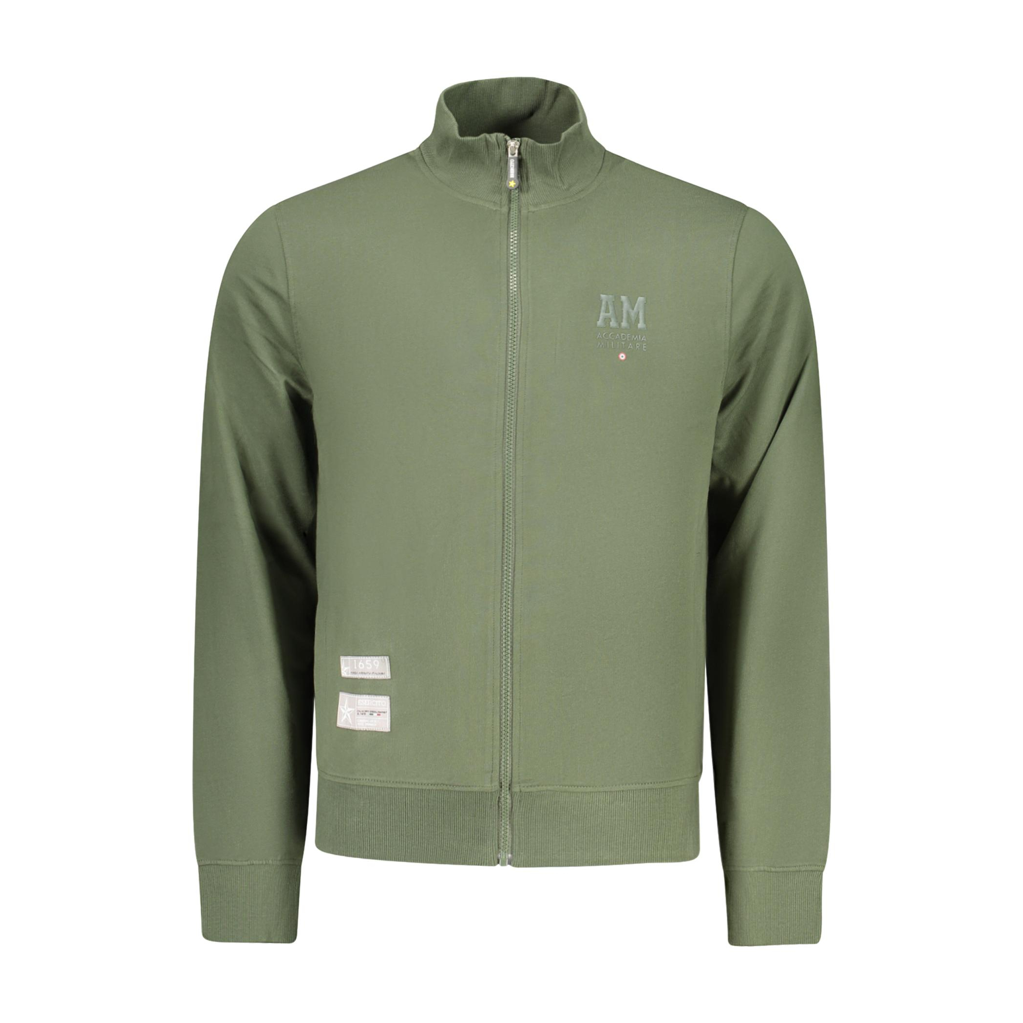 Снимка на Мъжки зелен суитшър с цип, военна академия ACCADEMIA MILITARE