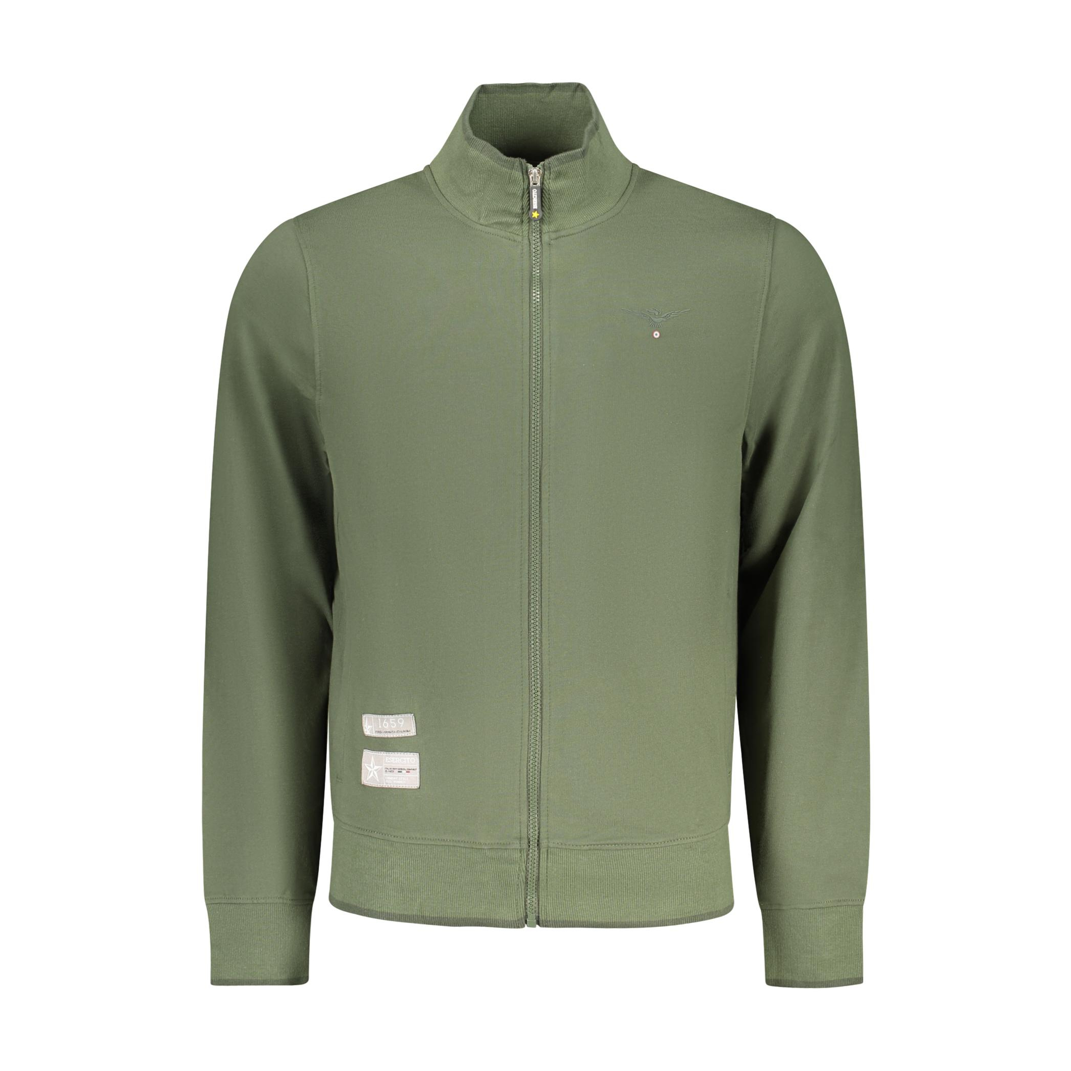 Снимка на Мъжки зелен суитшър с цип, военна академия ACCADEMIA MILITARE