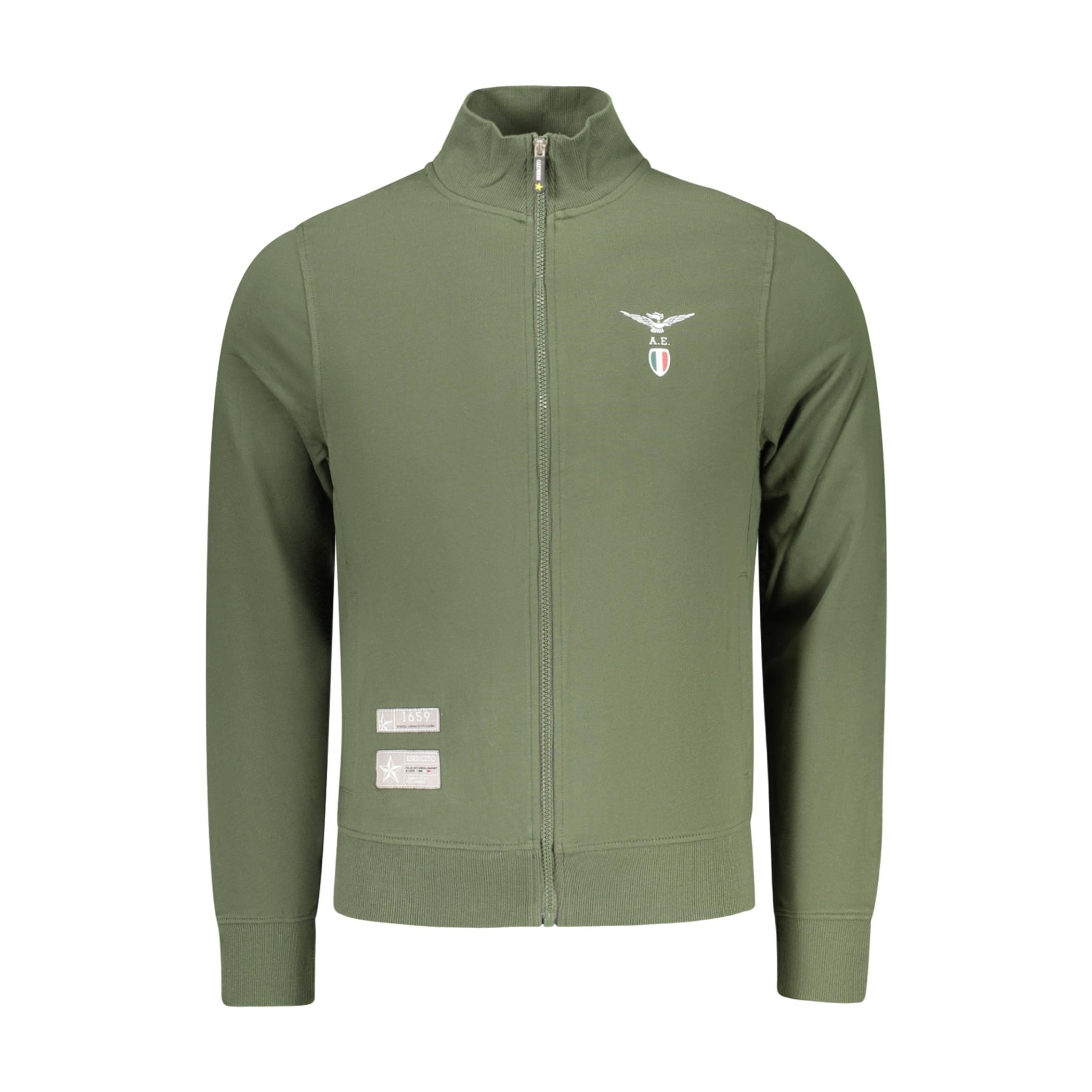 Снимка на Мъжки зелен суитшър с цип, военна академия ACCADEMIA MILITARE