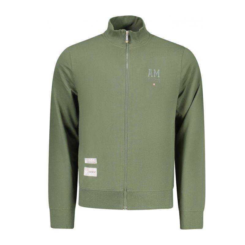 Мъжки зелен суитшър с цип, военна академия