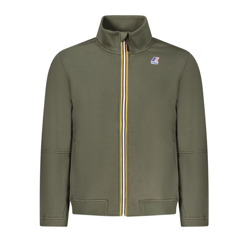 Мъжки зелен суитшърт с цип k-way