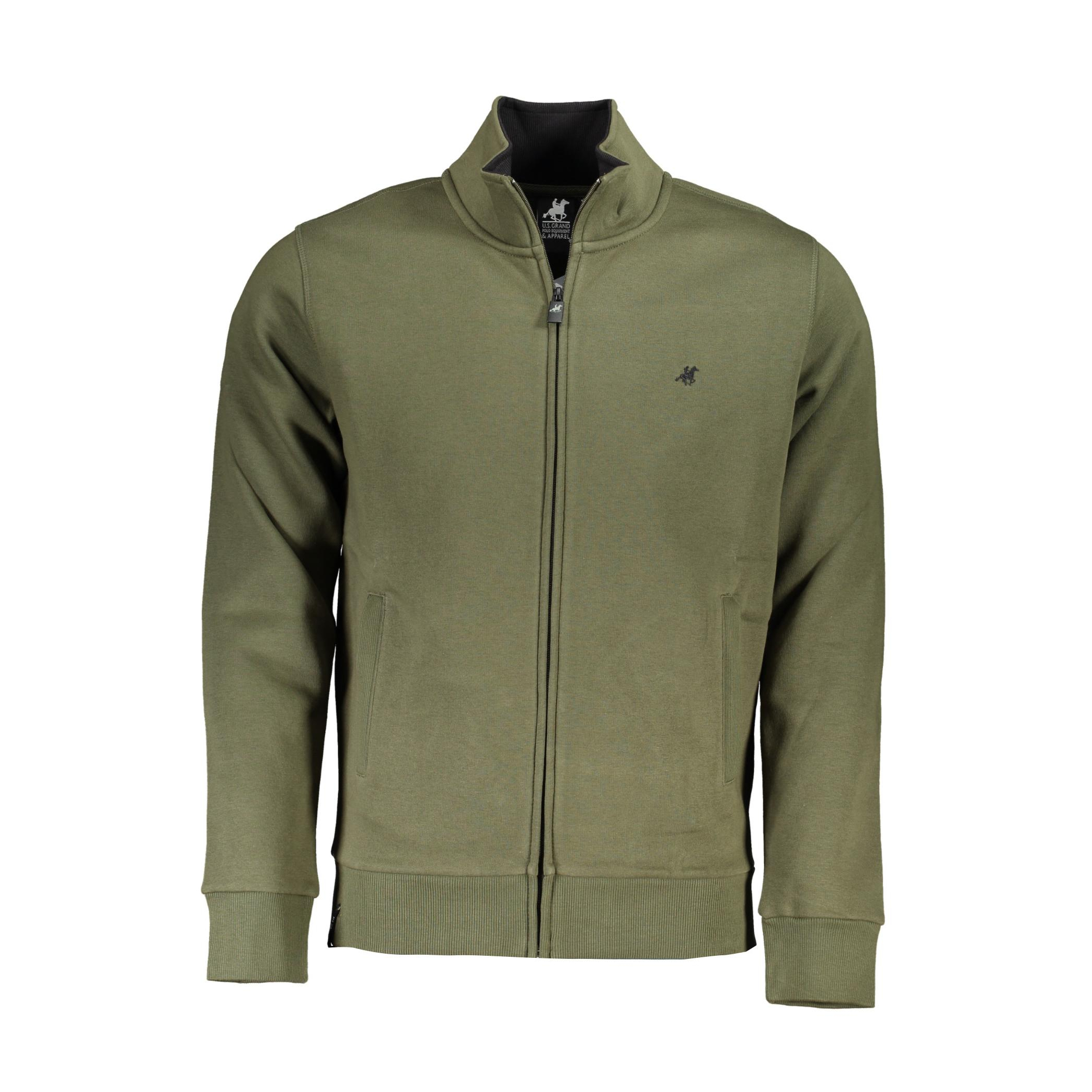 Снимка на Мъжки зелен суитшърт с цип us grand U.S. GRAND