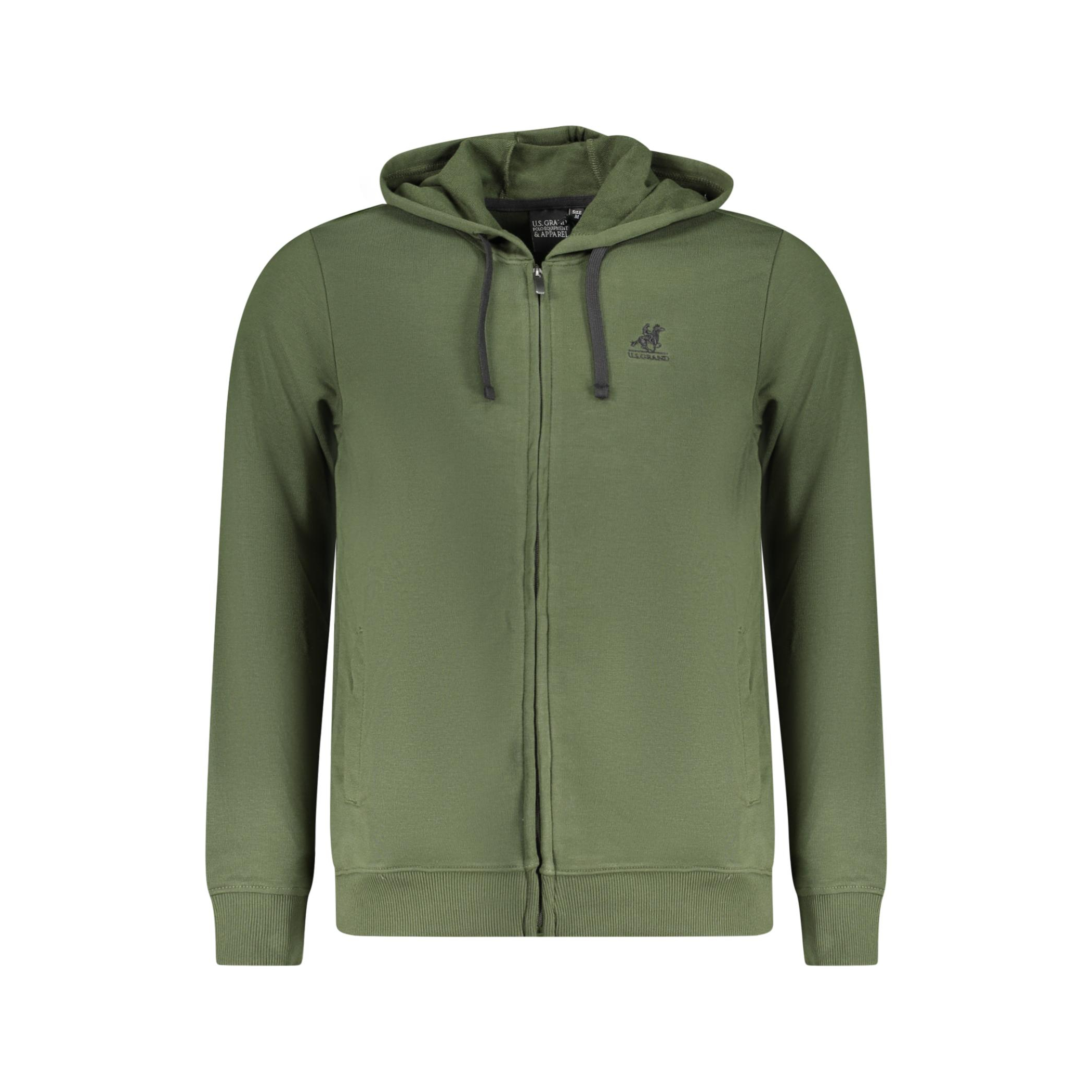 Снимка на Мъжки зелен суитшърт с цип us grand U.S. GRAND