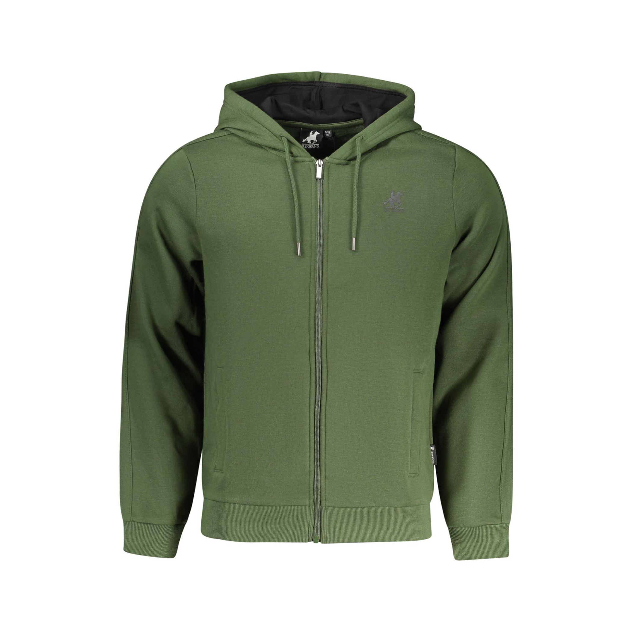 Снимка на Мъжки зелен суитшърт с цип us grand U.S. GRAND