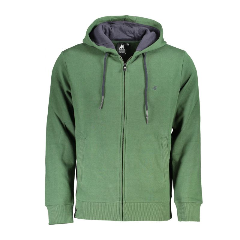 Снимка на Мъжки зелен суитшърт с цип us grand U.S. GRAND