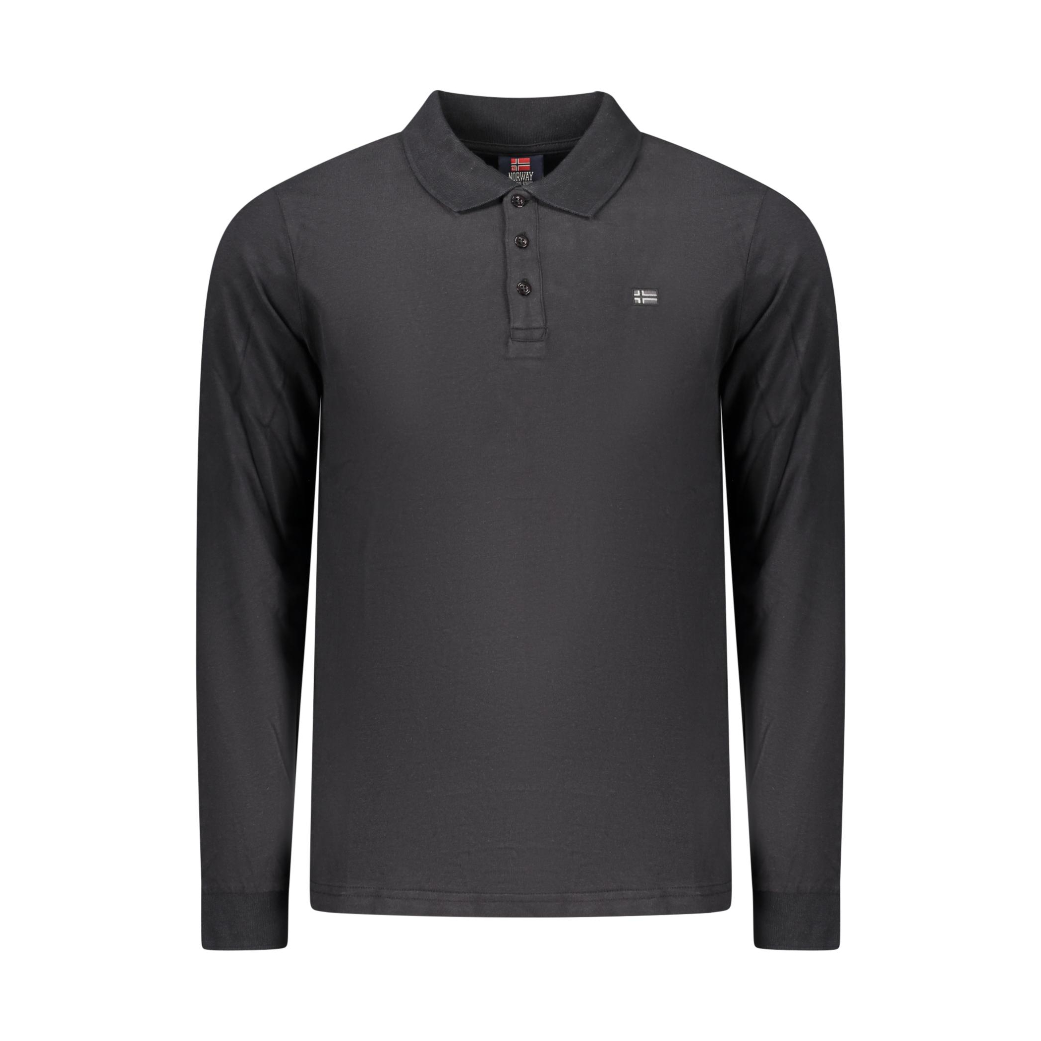 Снимка на Норвегия 1963 мъжка поло близа с дълъг ръкав, черна NORWAY 1963