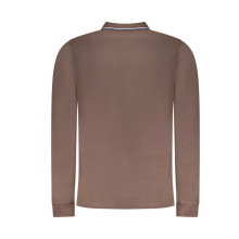 Снимка на Норвегия 1963 мъжка поло близа с дълъг ръкав, кафява NORWAY 1963