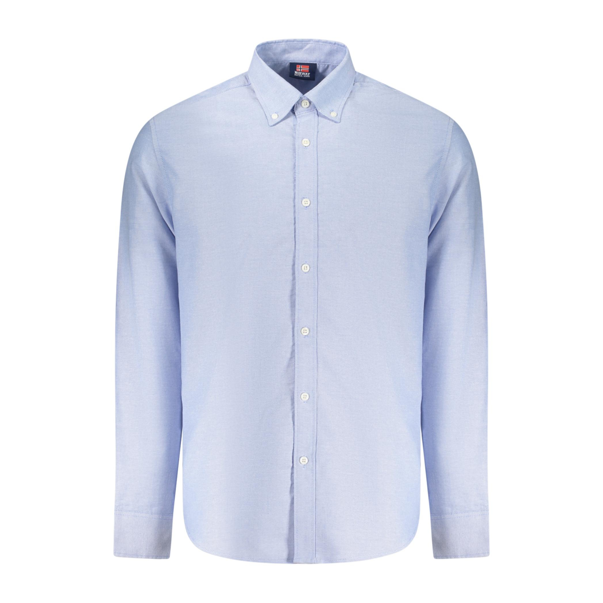 Снимка на Норвегия 1963 мъжка риза с дълъг ръкав, синя NORWAY 1963