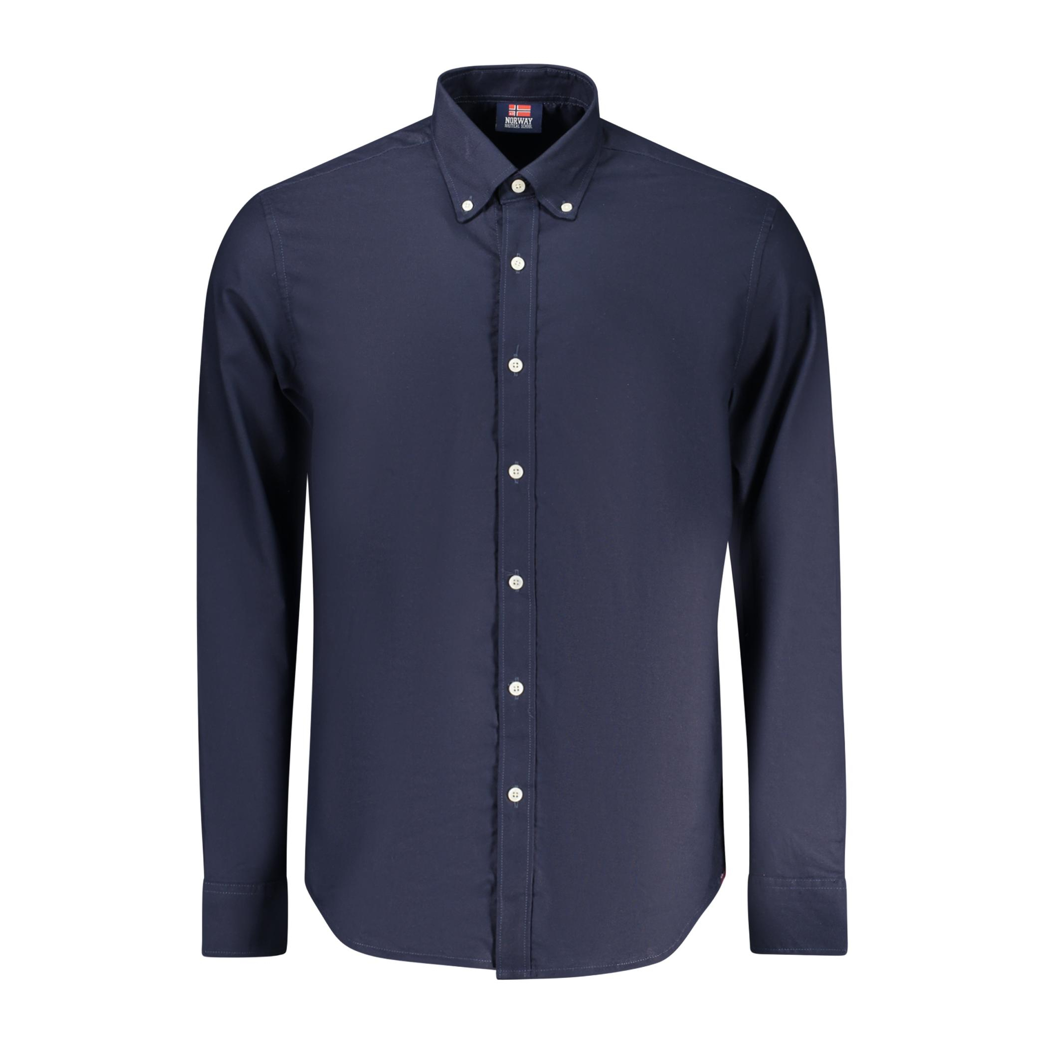 Снимка на Норвегия 1963 мъжка синя риза с дълъг ръкав NORWAY 1963