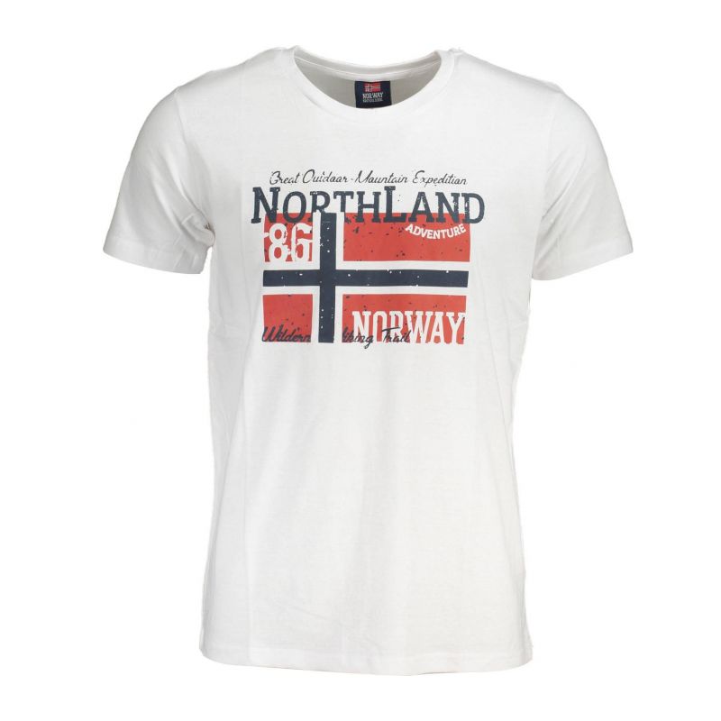 Снимка на Норвегия 1963 мъжка тениска с къс ръкав, бяла NORWAY 1963 