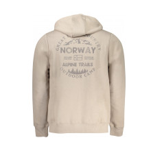 Снимка  на Норвегия 1963 мъжки бежов суитшър с цип NORWAY 1963 