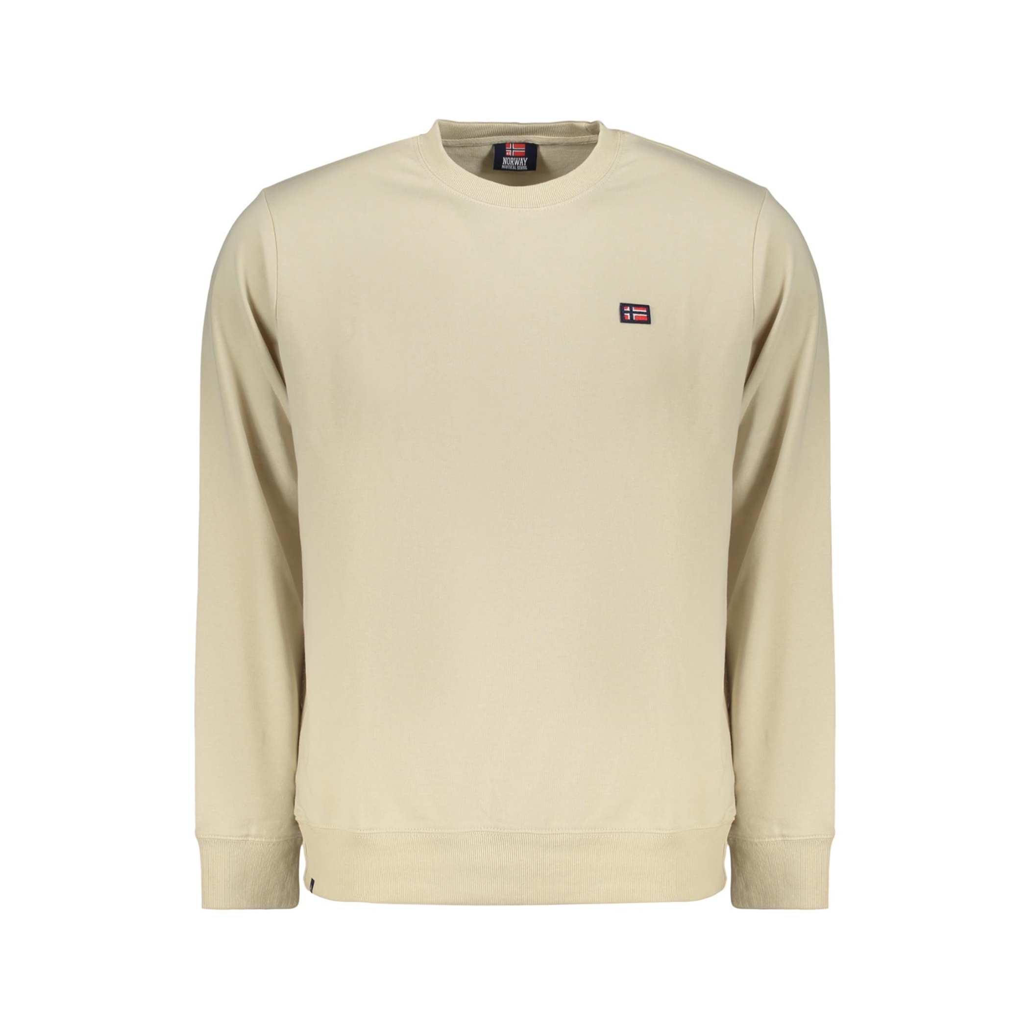 Снимка на Норвегия 1963 мъжки бежов суитшър с цип NORWAY 1963