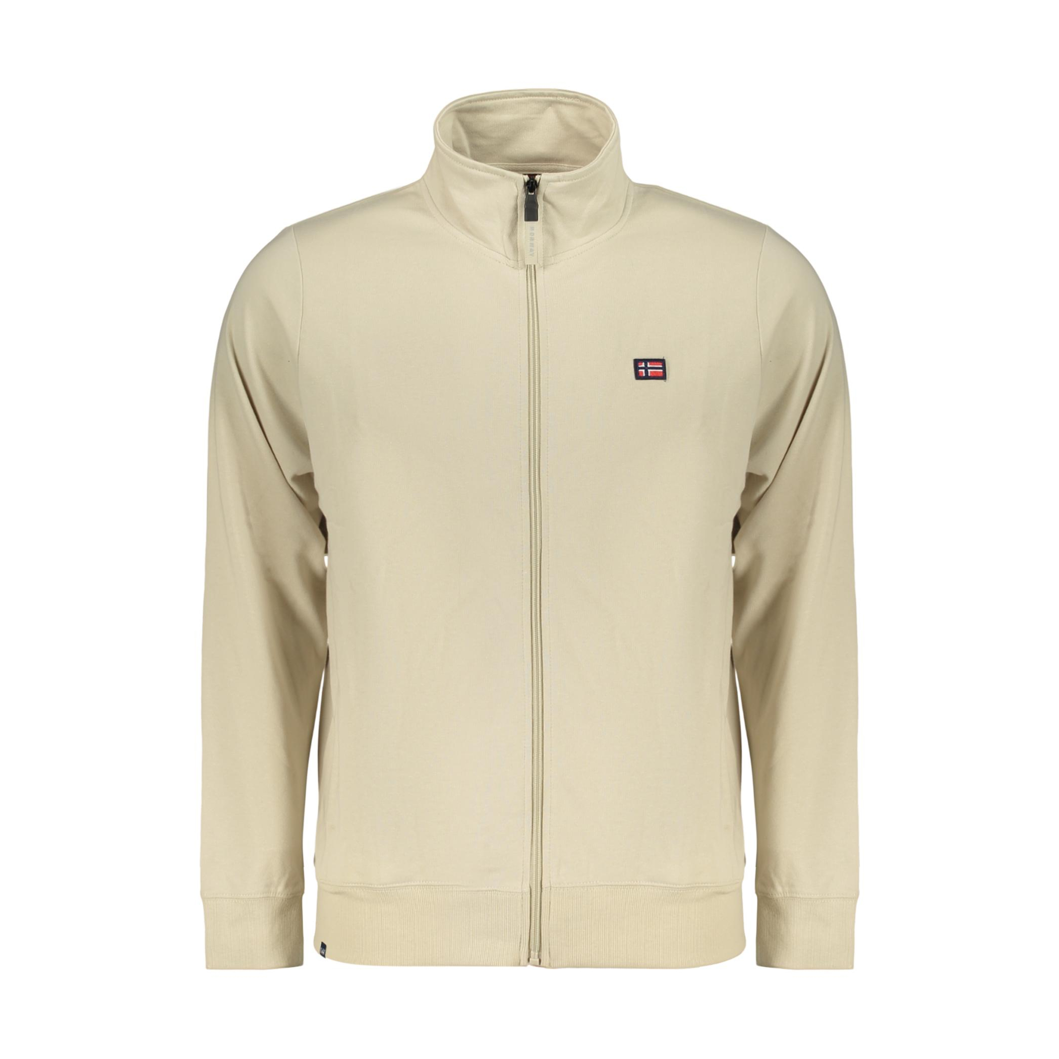 Снимка на Норвегия 1963 мъжки бежов суитшър с цип NORWAY 1963