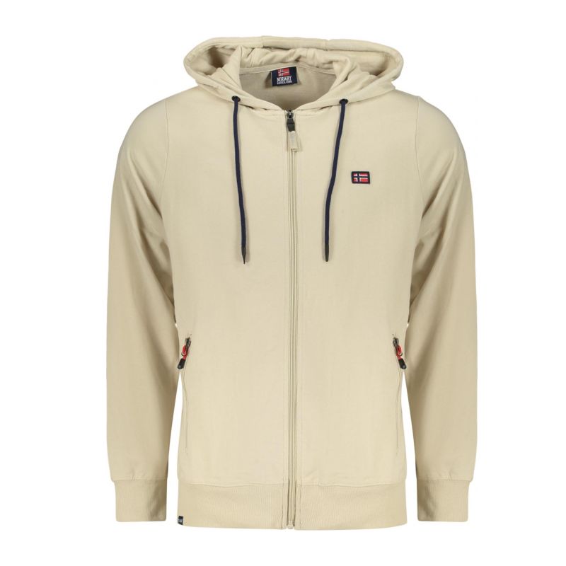 Норвегия 1963 мъжки бежов суитшър с цип