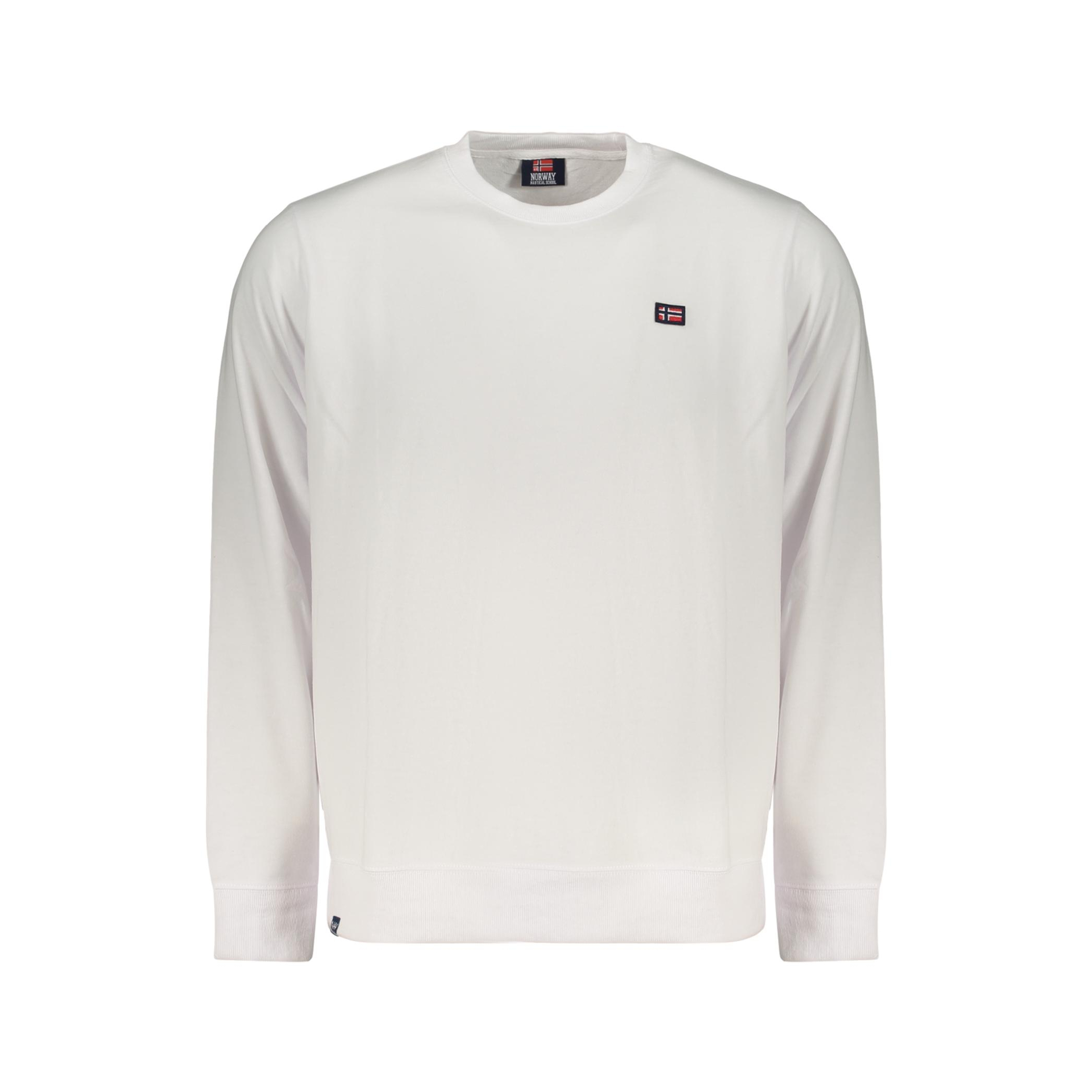 Снимка на Норвегия 1963 мъжки бял суитшърт с цип NORWAY 1963