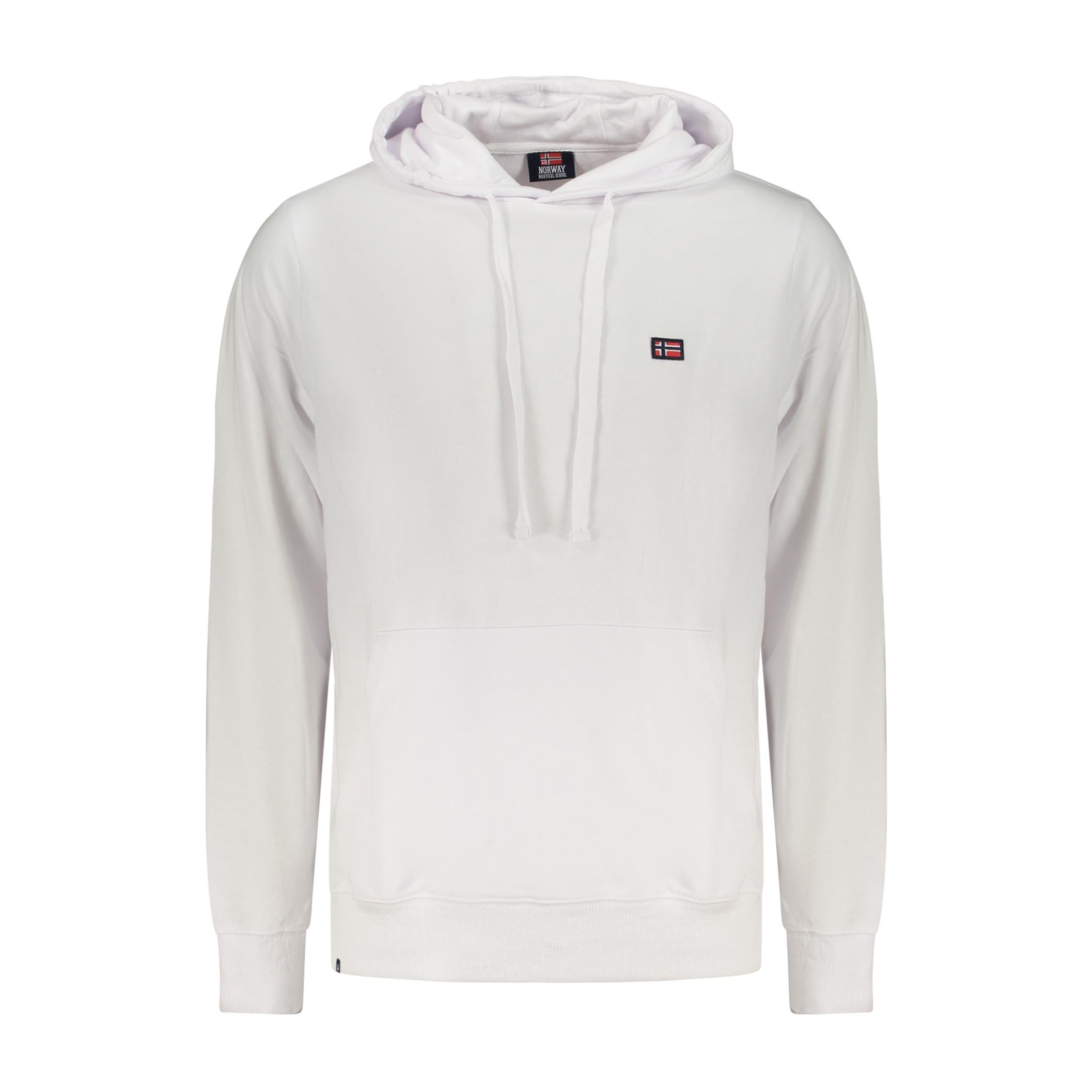 Снимка на Норвегия 1963 мъжки бял суитшърт с цип NORWAY 1963