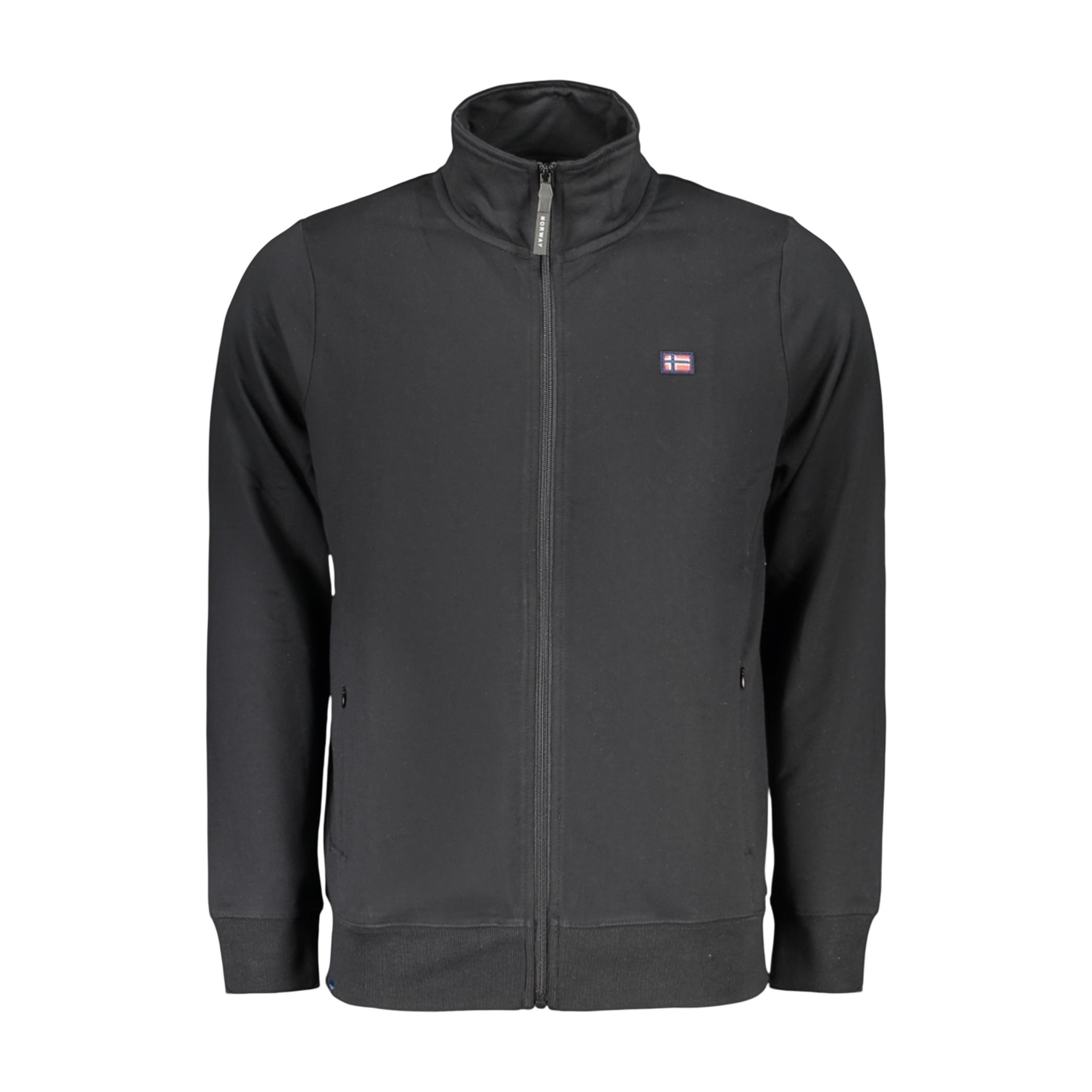 Снимка на Норвегия 1963 мъжки черен суитшър с цип NORWAY 1963