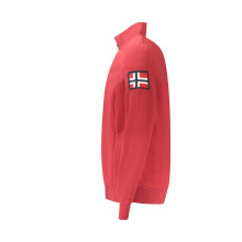 Снимка  на Норвегия 1963 мъжки червен суитшърт с цип NORWAY 1963 