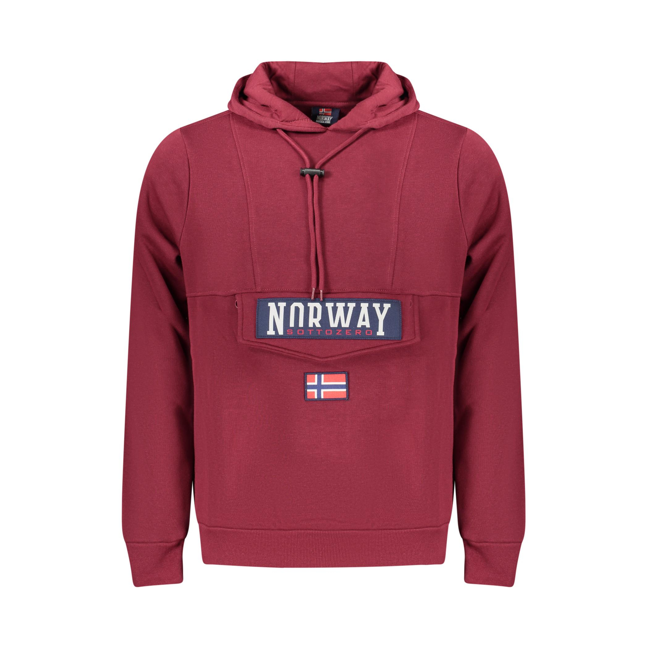 Снимка на Норвегия 1963 мъжки лилав суитшърт с цип NORWAY 1963