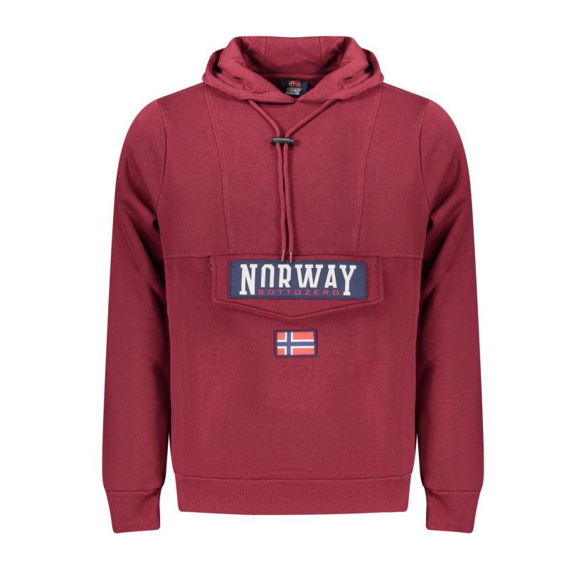 Снимка на Норвегия 1963 мъжки лилав суитшърт с цип NORWAY 1963 