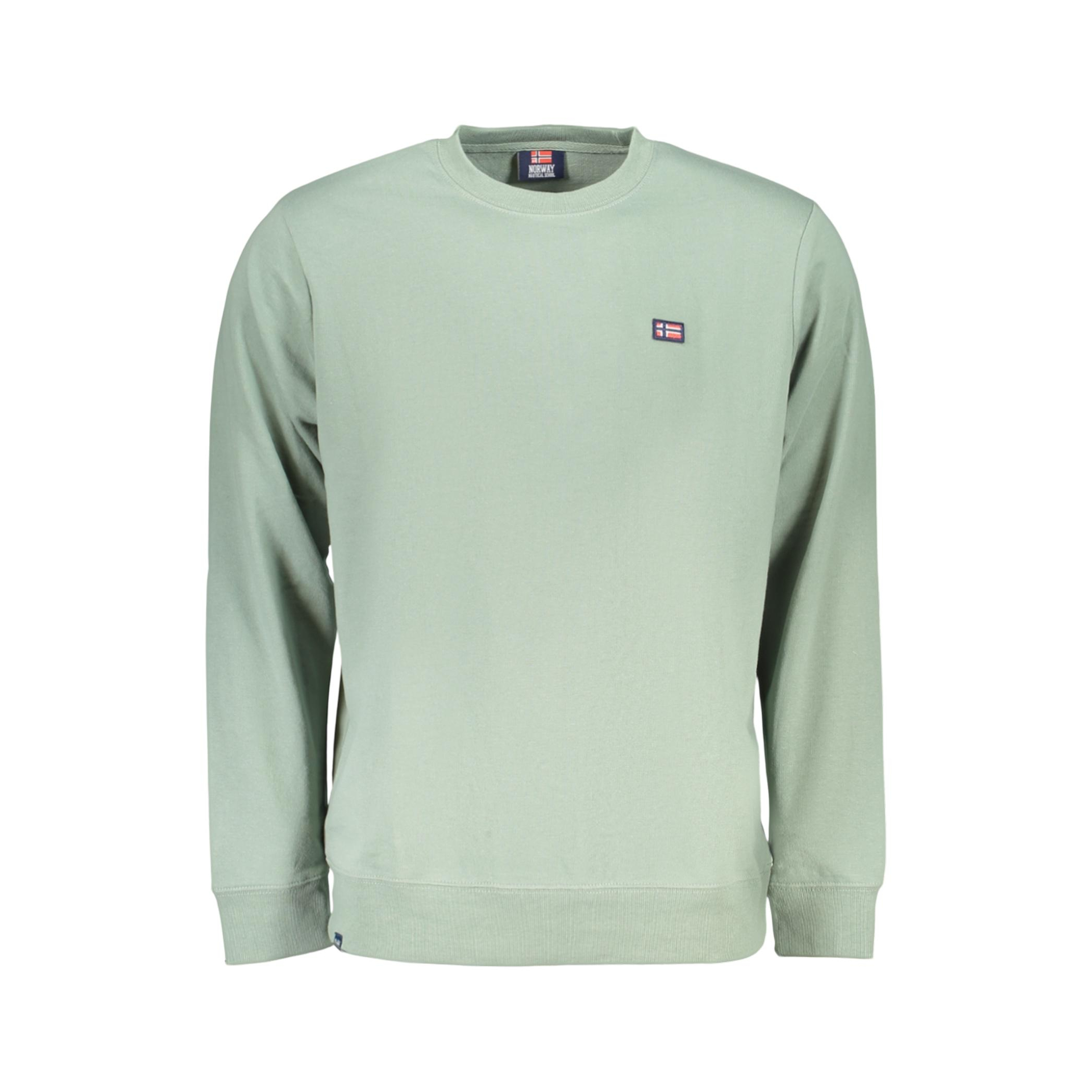 Снимка на Норвегия 1963 мъжки суитшър с цип, зелен NORWAY 1963