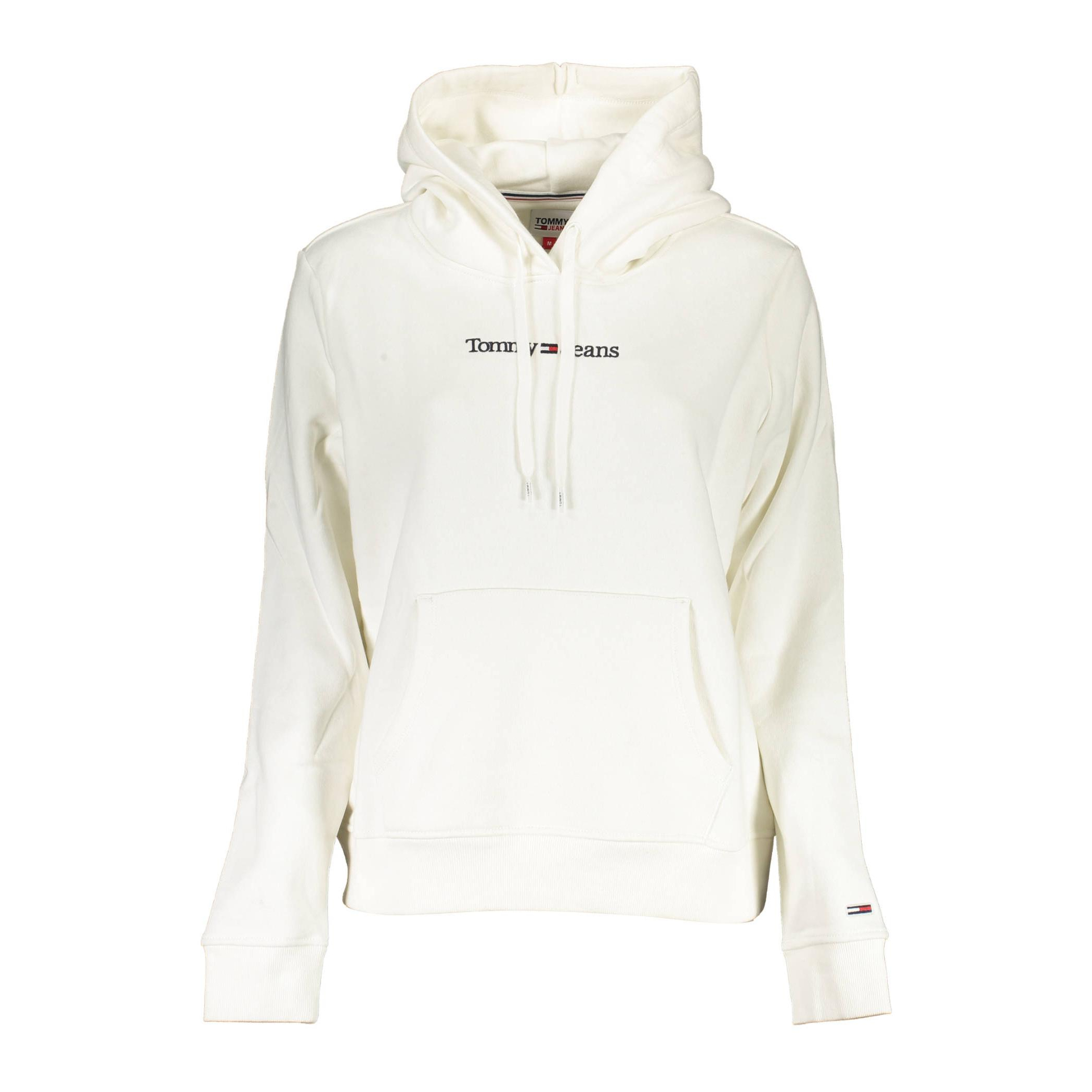 Снимка на Суитшърт без цип дамски бял TOMMY HILFIGER