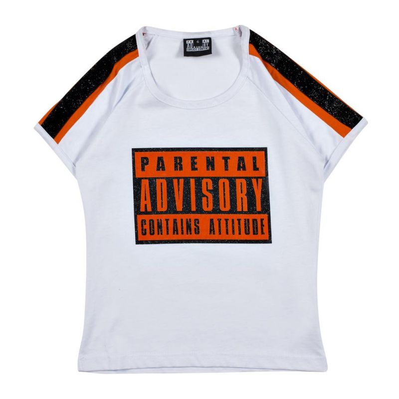 Снимка на Тениска за момиче PARENTAL ADVISORY 