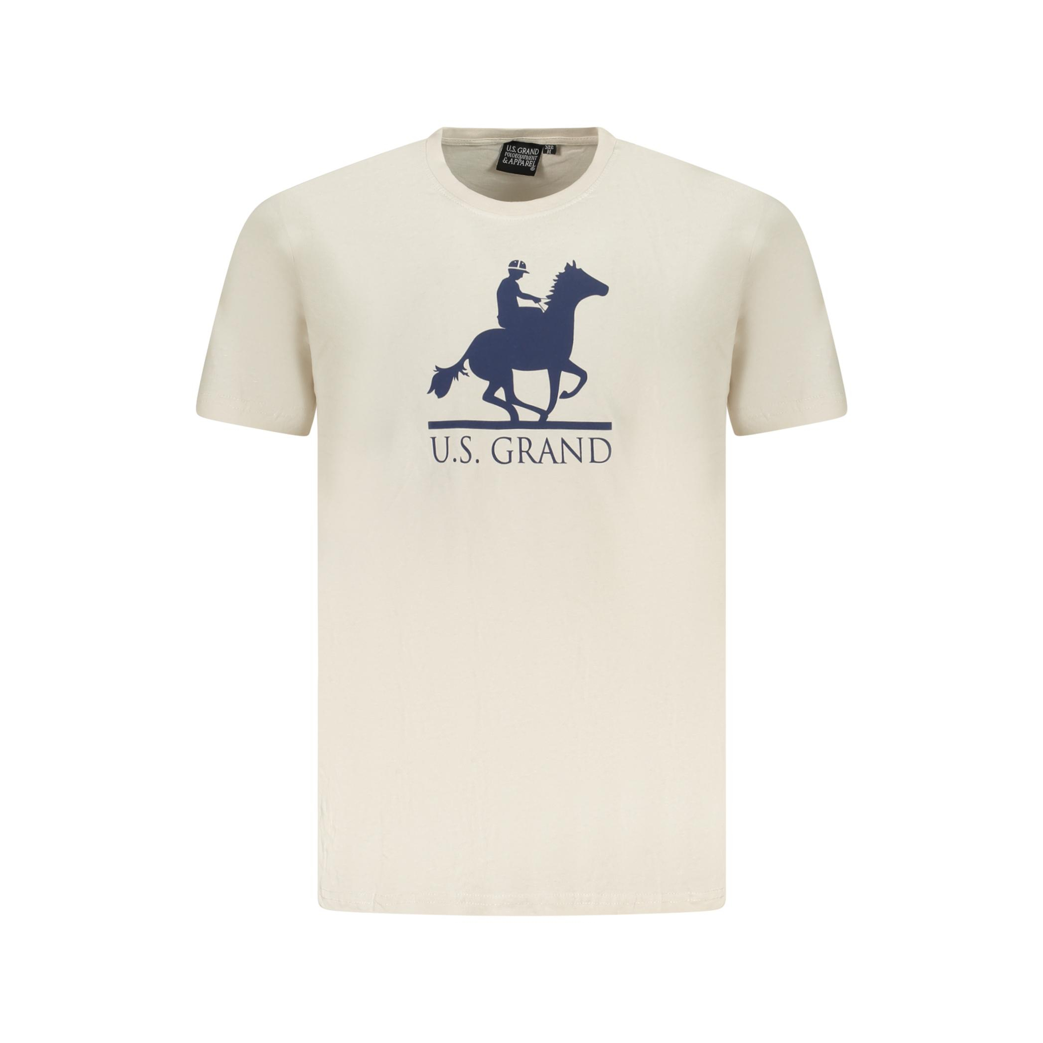 Снимка на Us grand polo тениска с къс ръкав мъжка бежова U.S. GRAND POLO
