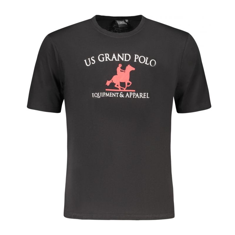 Снимка на Us grand polo тениска с къс ръкав мъжка черна U.S. GRAND POLO 