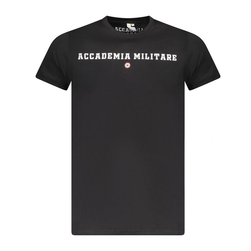 Снимка на Военна академия черна мъжка тениска с къс ръкав ACCADEMIA MILITARE 