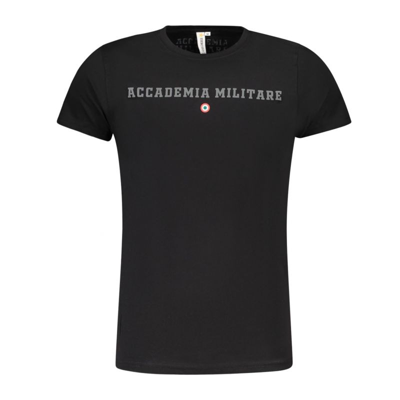 Снимка на Военна академия черна мъжка тениска с къс ръкав ACCADEMIA MILITARE 