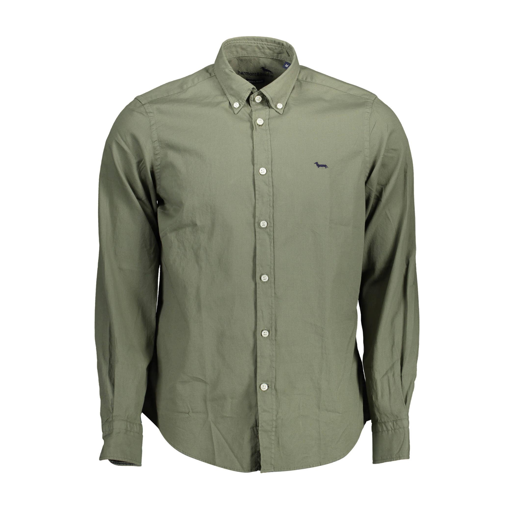 Снимка на Зелена мъжка риза с дълъг ръкав harmont & blaine HARMONT&BLAINE