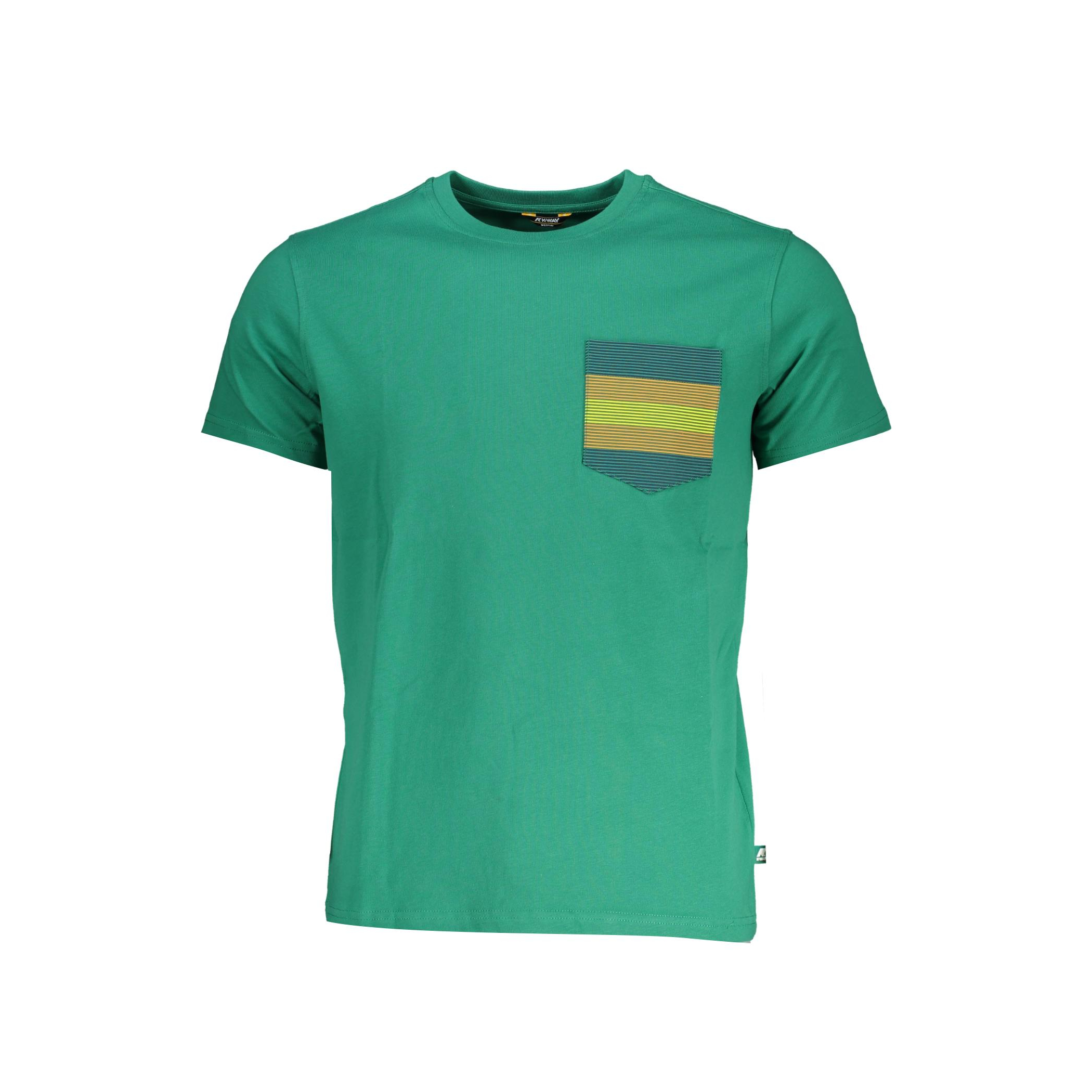 Снимка на Зелена мъжка тениска с къс ръкав k-way K WAY