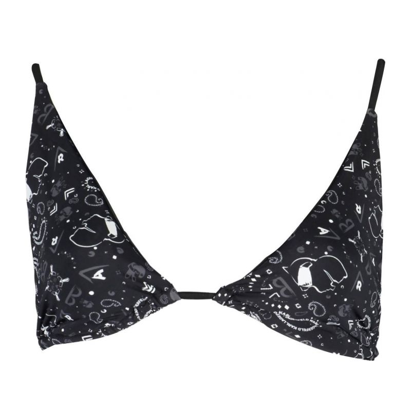 Бански горна част KARL LAGERFELD KL21WPT22_NERO_BLACK