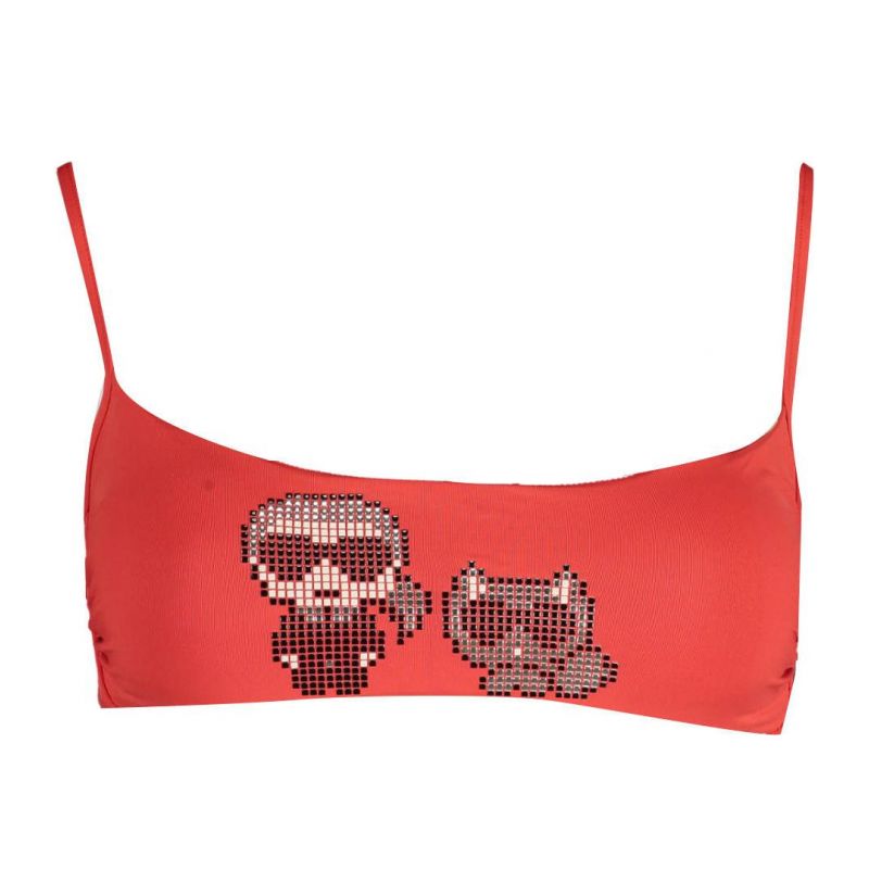 Бански горна част KARL LAGERFELD KL22WTP04_ROSSO_RED