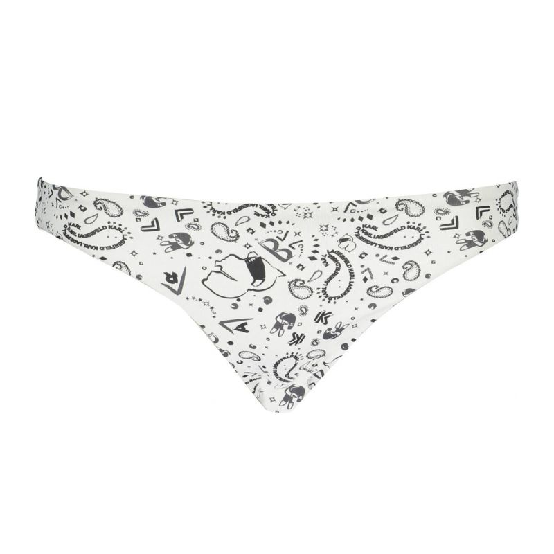 Бански долна част KARL LAGERFELD KL21WBT21_BIANCO_WHITE