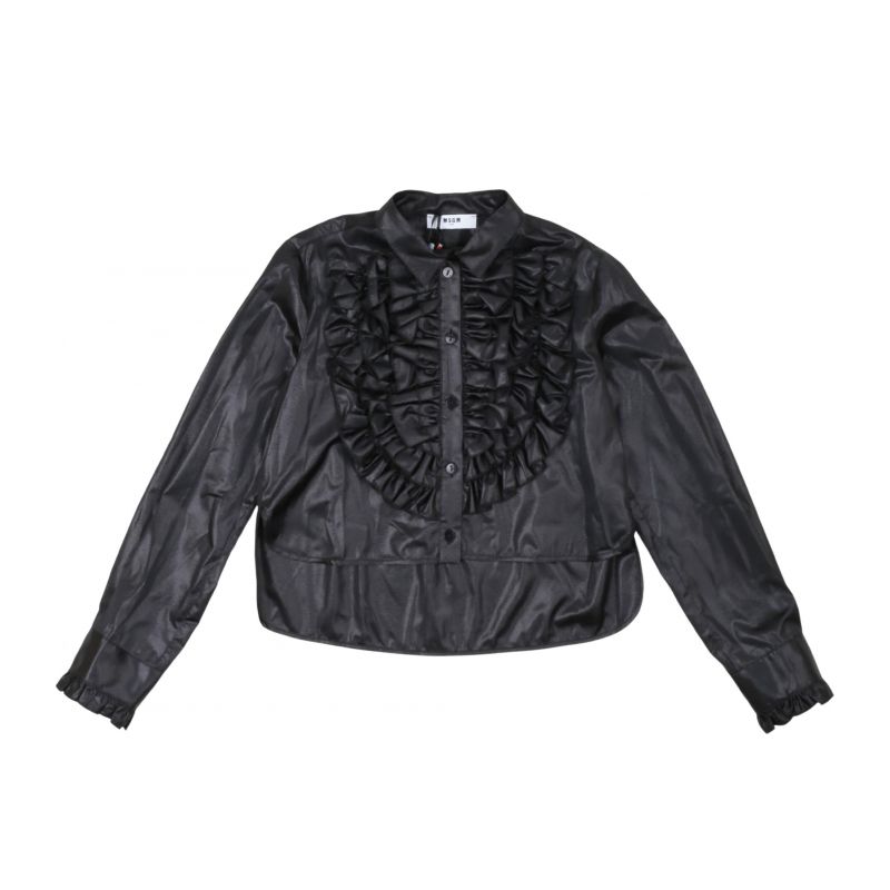 Блуза с дълъг ръкав момиче MSGM F4MSJGSI233-110-NERO