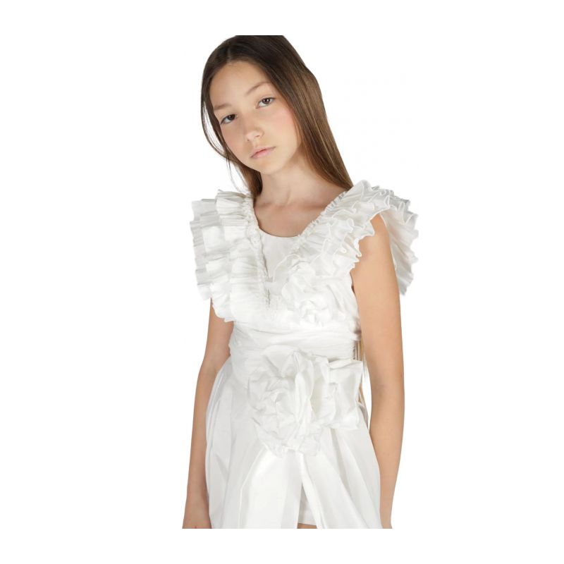 Блуза с дълъг ръкав момиче FUN&FUN FNCJSH00983-OFF-WHITE