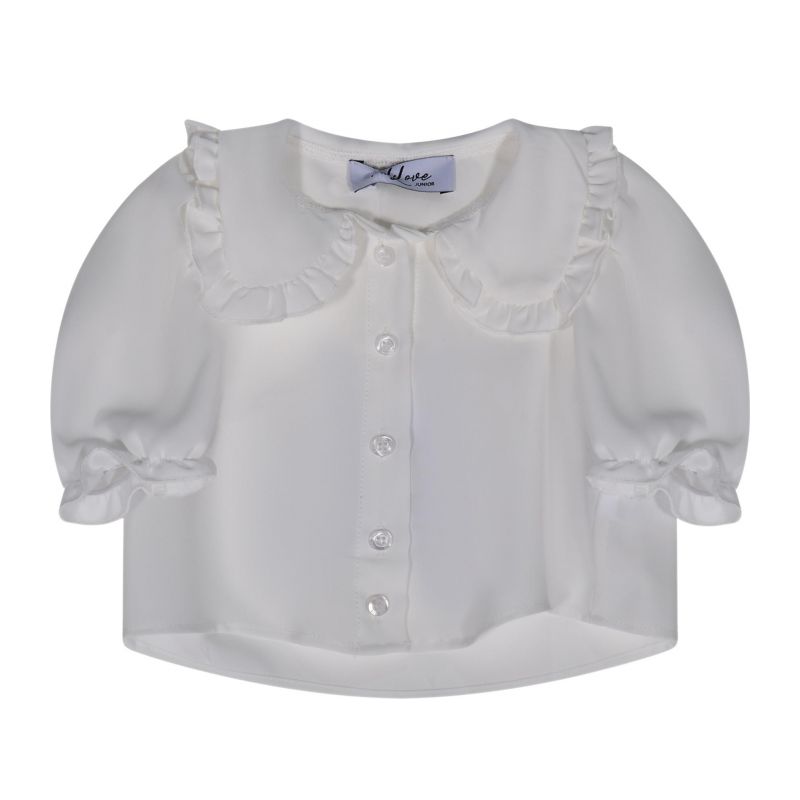 Блуза с дълъг ръкав момиче HATE LOVE HLNSH01691-OFF-WHITE