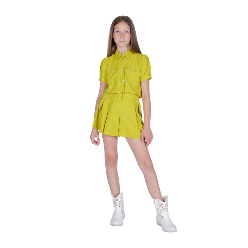 Блуза с дълъг ръкав момиче HATE LOVE HLJSH01553-LIME