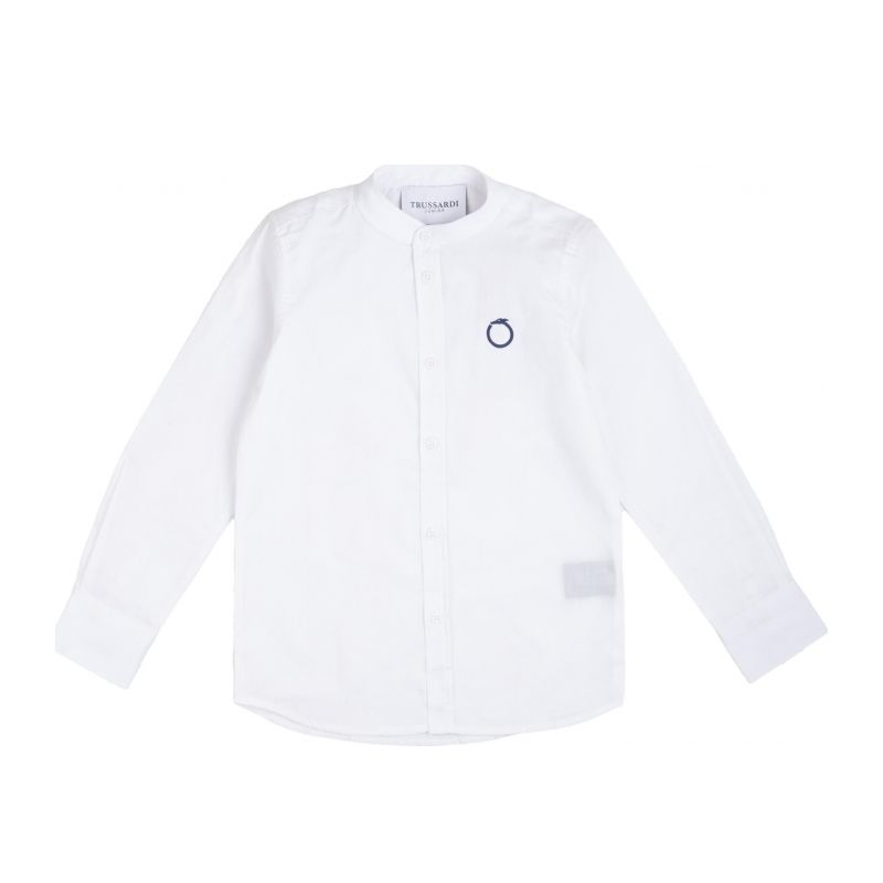 Блуза с дълъг ръкав момче TRUSSARDI TBP23013CA-WHITE