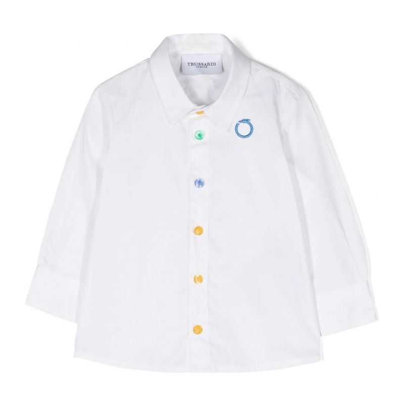 Блуза с дълъг ръкав момче TRUSSARDI TIP24060CA-WHITE-SUG