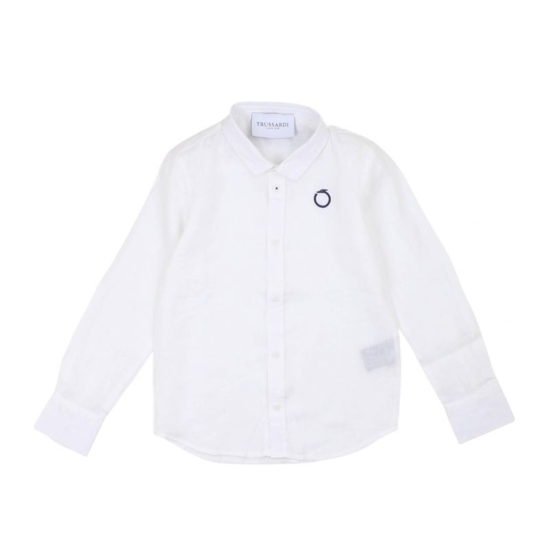 Блуза с дълъг ръкав момче TRUSSARDI TBP24015CA-WHITE-SUG