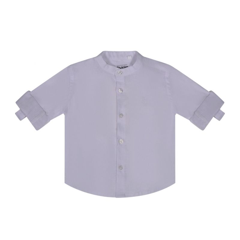 Блуза с дълъг ръкав момче SIVIGLIA SVNSH01536-WHITE