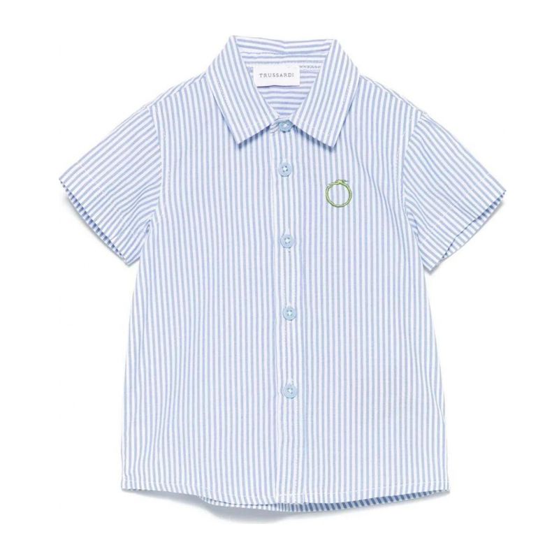 Блуза с дълъг ръкав момче TRUSSARDI TIP25038CA-DBLUE-WHT