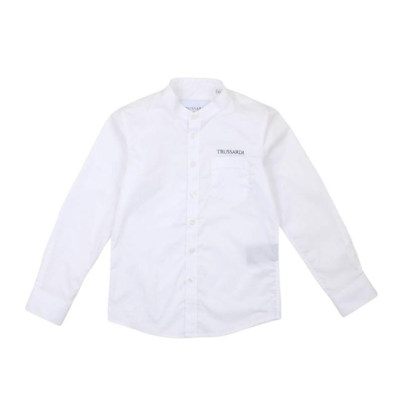 Блуза с дълъг ръкав момче TRUSSARDI TBP25032CA-WHITE