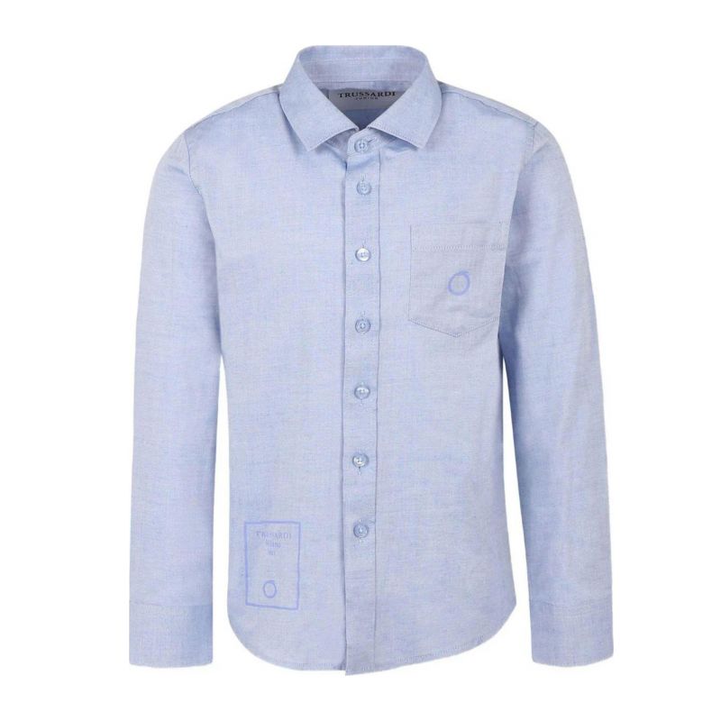 Блуза с дълъг ръкав момче TRUSSARDI TBP25018CA-AZURE-DUST