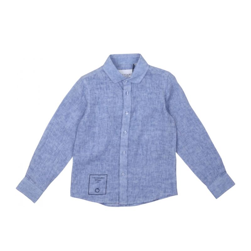 Блуза с дълъг ръкав момче TRUSSARDI TBP25101CA-AZURE-DUST